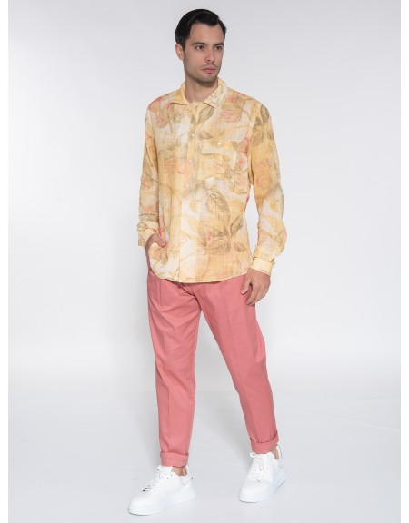 OVER-D Πουκάμισο OE1S2S3C19 Κίτρινο - Λαδί OVER-D - 7