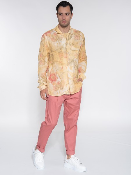 OVER-D Πουκάμισο OE1S2S3C19 Κίτρινο - Λαδί OVER-D - 8