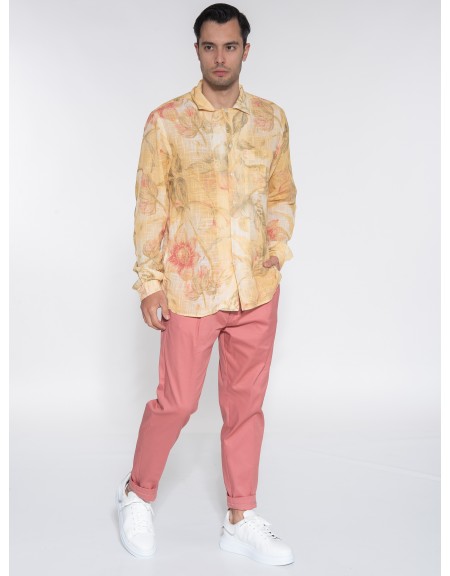 OVER-D Πουκάμισο OE1S2S3C19 Κίτρινο - Λαδί OVER-D - 8