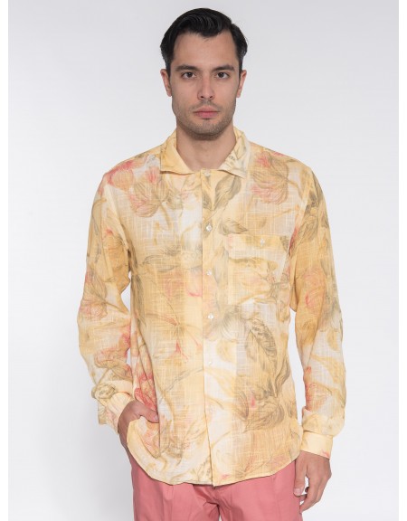 OVER-D Πουκάμισο OE1S2S3C19 Κίτρινο - Λαδί OVER-D - 1