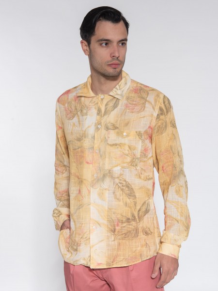 OVER-D Πουκάμισο OE1S2S3C19 Κίτρινο - Λαδί OVER-D - 4