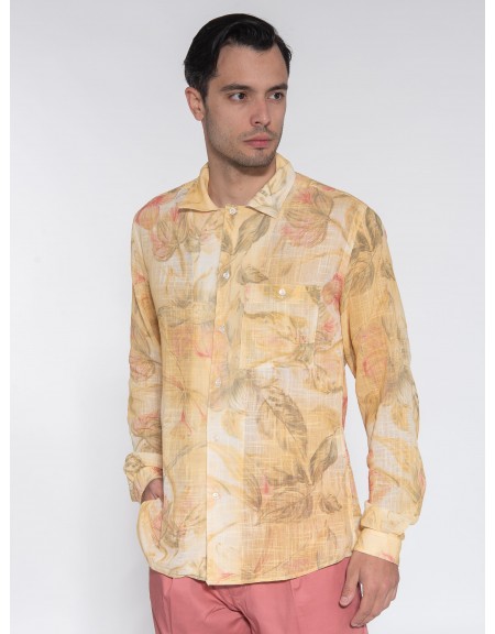 OVER-D Πουκάμισο OE1S2S3C19 Κίτρινο - Λαδί OVER-D - 4