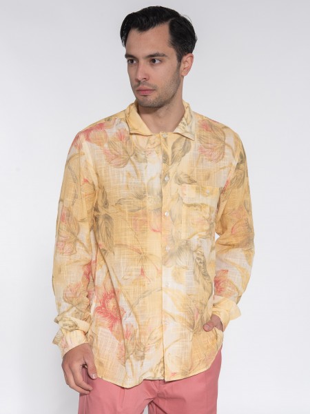 OVER-D Πουκάμισο OE1S2S3C19 Κίτρινο - Λαδί OVER-D - 3