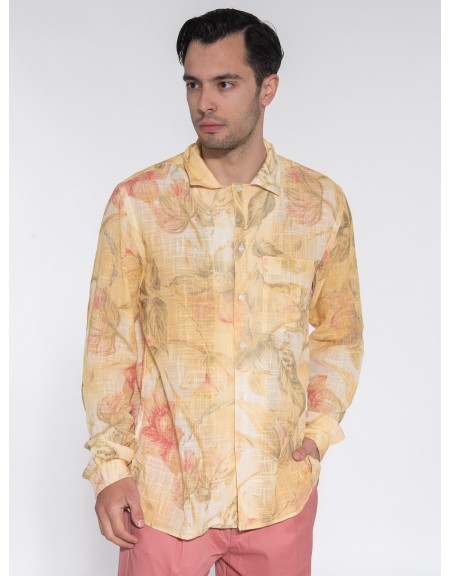 OVER-D Πουκάμισο OE1S2S3C19 Κίτρινο - Λαδί OVER-D - 3