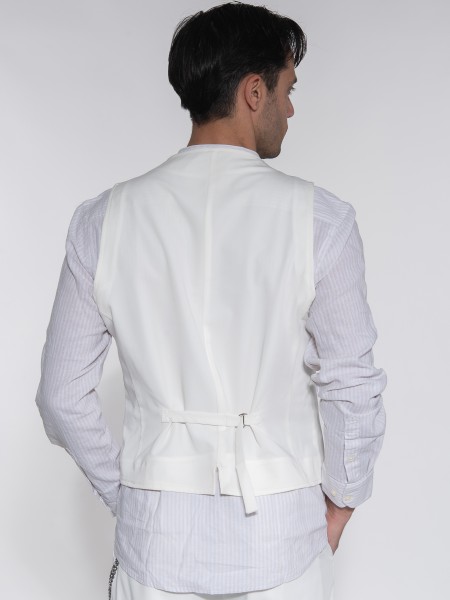 OVER-D Γιλέκο blazer OE1S2S3I03 Λευκό OVER-D - 2