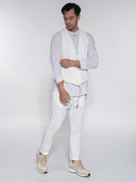 OVER-D Γιλέκο blazer OE1S2S3I03 Λευκό OVER-D - 7