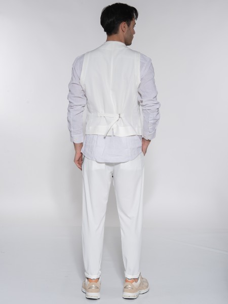 OVER-D Γιλέκο blazer OE1S2S3I03 Λευκό OVER-D - 8