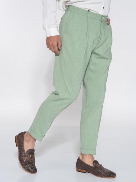 OVER-D Chino Παντελόνι OE1S2S3P29 Φυστικί - Πράσινο OVER-D - 3