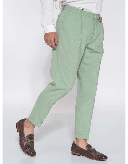 OVER-D Chino Παντελόνι OE1S2S3P29 Φυστικί - Πράσινο OVER-D - 3