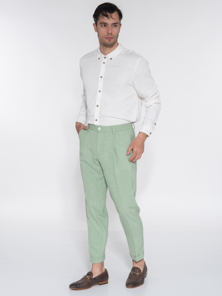 OVER-D Chino Παντελόνι OE1S2S3P29 Φυστικί - Πράσινο OVER-D - 10