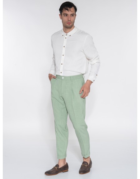 OVER-D Chino Παντελόνι OE1S2S3P29 Φυστικί - Πράσινο OVER-D - 10