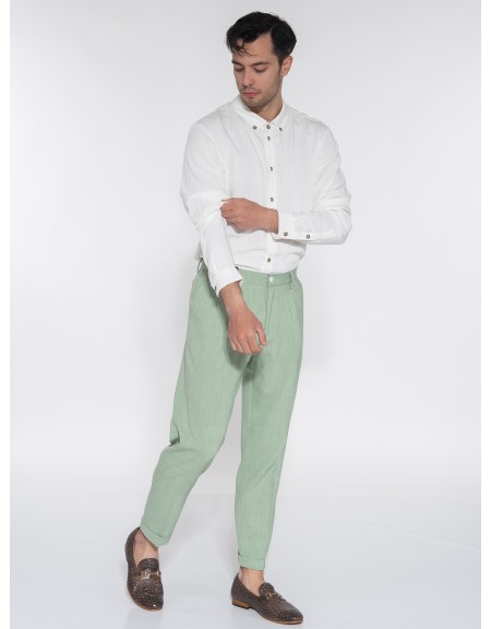 OVER-D Chino Παντελόνι OE1S2S3P29 Φυστικί - Πράσινο OVER-D - 11