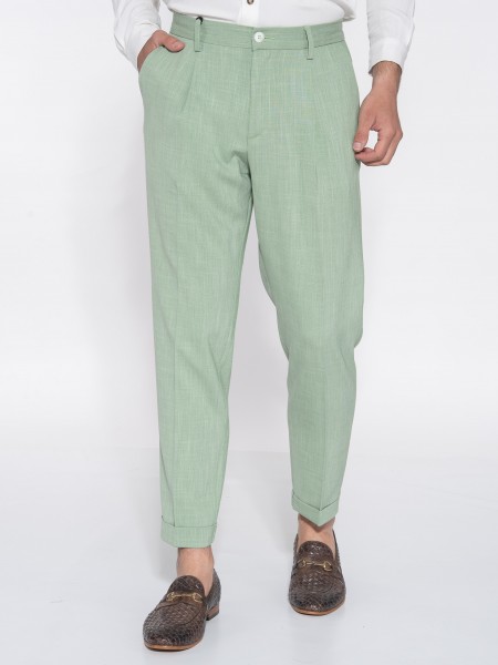 OVER-D Chino Παντελόνι OE1S2S3P29 Φυστικί - Πράσινο OVER-D - 1