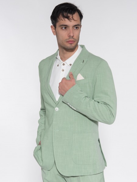 OVER-D Σακάκι OE1S2S3G04 Πράσινο - Φυστικί OVER-D - 4