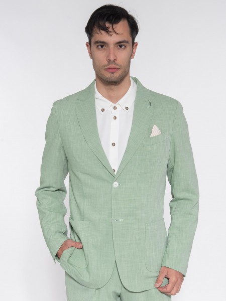 OVER-D Σακάκι OE1S2S3G04 Πράσινο - Φυστικί OVER-D - 11