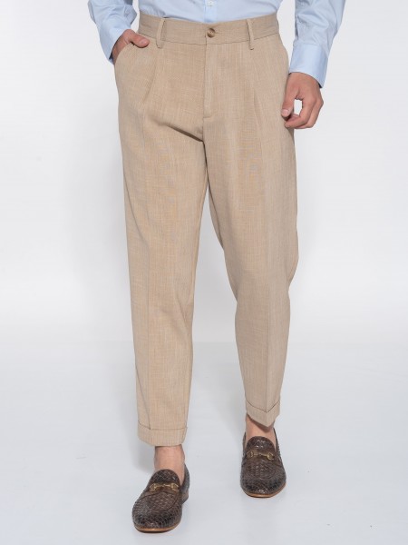 OVER-D Chino Παντελόνι OE1S2S3P29 Μπεζ OVER-D - 1