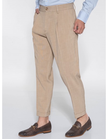 OVER-D Chino Παντελόνι OE1S2S3P29 Μπεζ OVER-D - 4