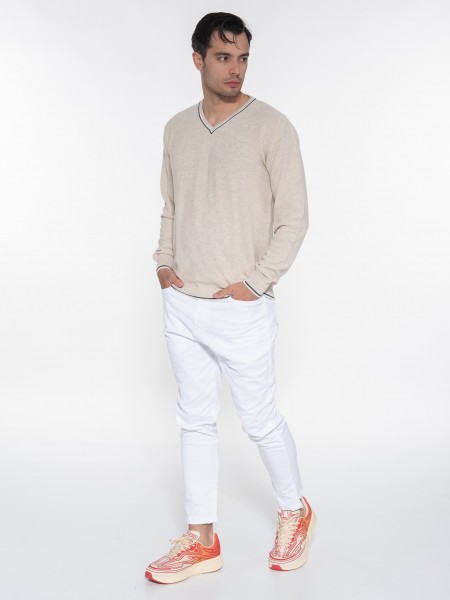 OVER-D Jean Παντελόνι OE1S2S3P43 Λευκό OVER-D - 11