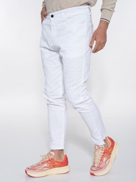 OVER-D Jean Παντελόνι OE1S2S3P43 Λευκό OVER-D - 4