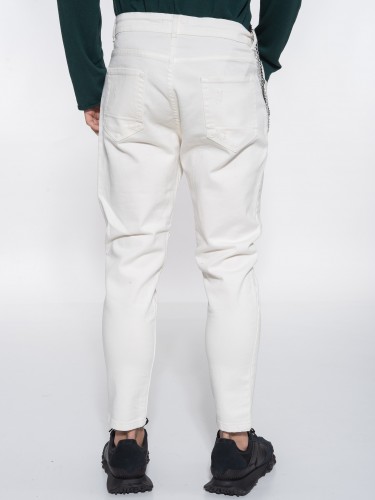 OVER-D Jean Five-pocket pants OT1F2W1P28 Off-white