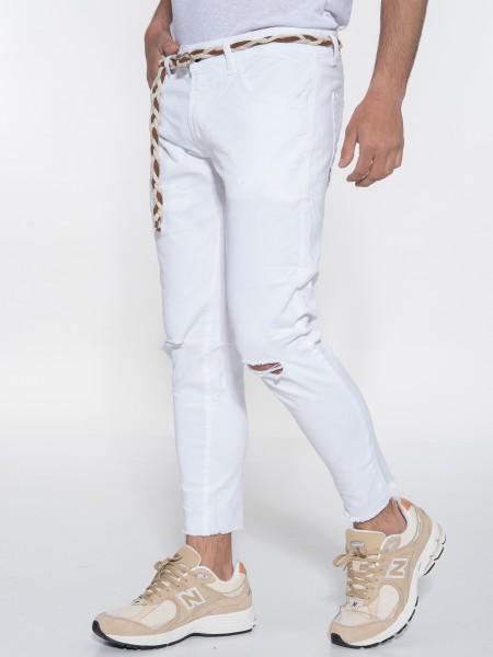OVER-D Jean Pants OE1S2S3P37 White OVER-D - 4