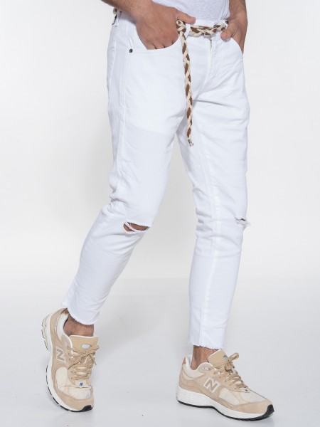 OVER-D Jean Pants OE1S2S3P37 White OVER-D - 3