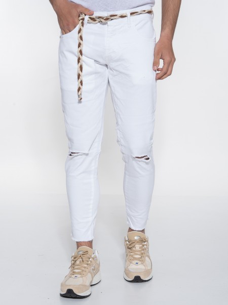 OVER-D Jean Pants OE1S2S3P37 White OVER-D - 13