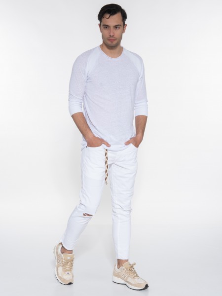 OVER-D Jean Pants OE1S2S3P37 White OVER-D - 8
