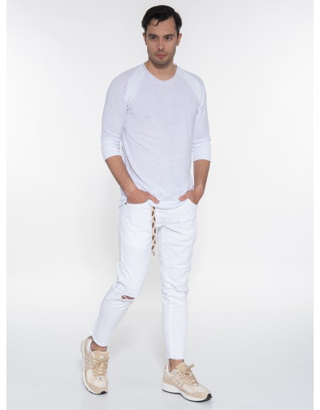 OVER-D Jean Pants OE1S2S3P37 White OVER-D - 8