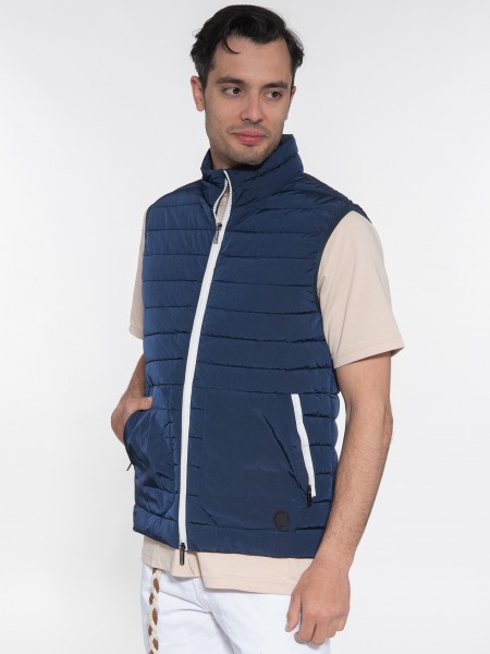 OVER-D Sleeveless jacket mao OC1S0S0J01 Blue OVER-D - 4