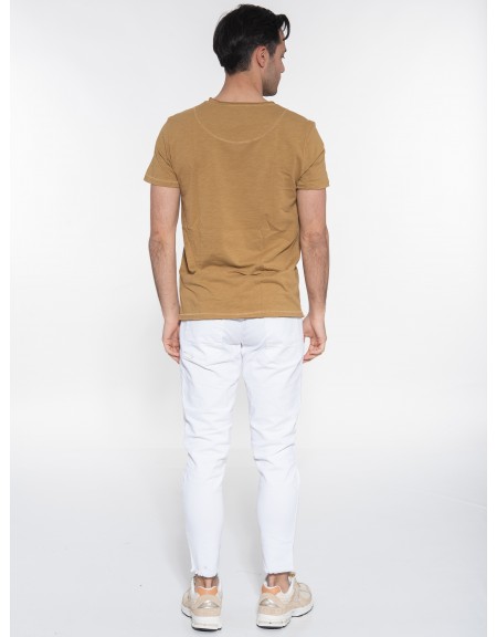 GABBA t-shirt KONRAD STRAIGHT SLUB P5104 gold GABBA - 8