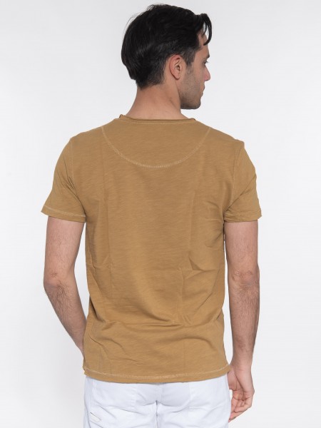 GABBA t-shirt KONRAD STRAIGHT SLUB P5104 gold GABBA - 2