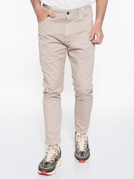 OVER-D Jean Παντελόνι OE1S2S3P43 Μπεζ OVER-D - 1