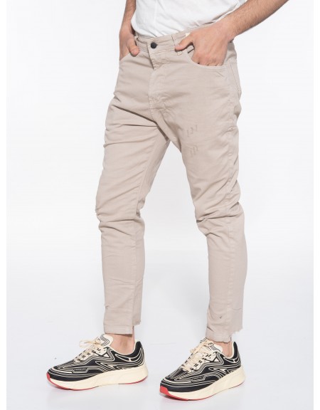 OVER-D Jean Παντελόνι OE1S2S3P43 Μπεζ OVER-D - 4