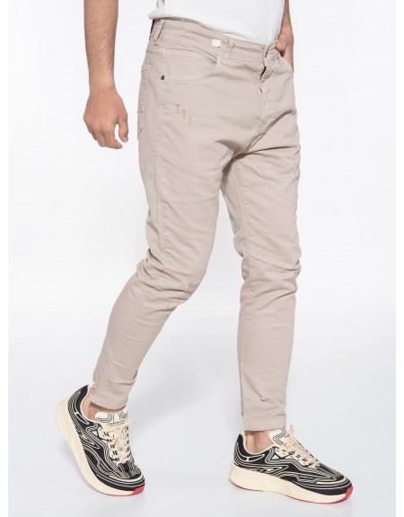 OVER-D Jean Παντελόνι OE1S2S3P43 Μπεζ OVER-D - 3