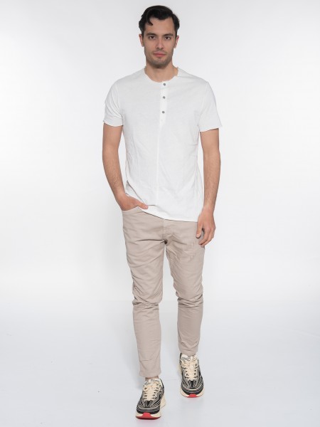 OVER-D Jean Παντελόνι OE1S2S3P43 Μπεζ OVER-D - 6