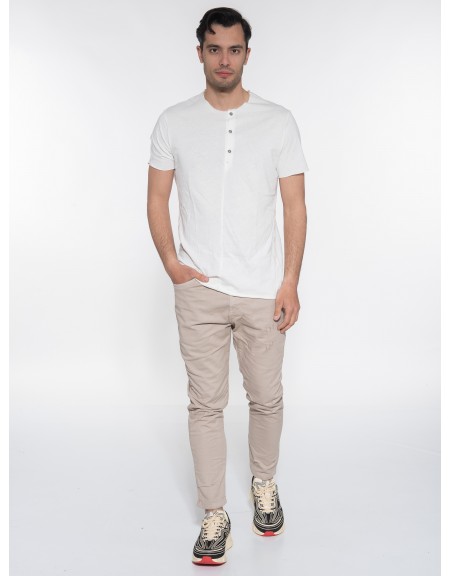 OVER-D Jean Παντελόνι OE1S2S3P43 Μπεζ OVER-D - 6