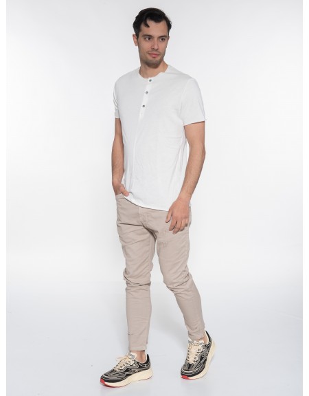 OVER-D Jean Παντελόνι OE1S2S3P43 Μπεζ OVER-D - 9