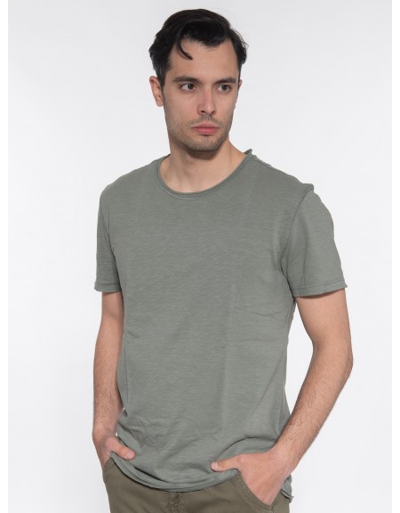 GABBA T-shirt KONDAR SLUB Tee P5889 Khaki GABBA - 4