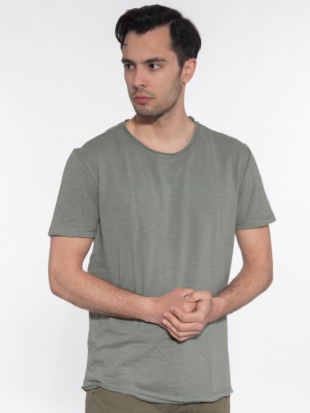 GABBA T-shirt KONDAR SLUB Tee P5889 Χακί GABBA - 3