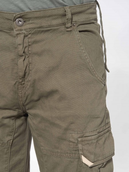 OVER-D Cargo Παντελόνι πικέ OT1S2S2P10 Χακί OVER-D - 5