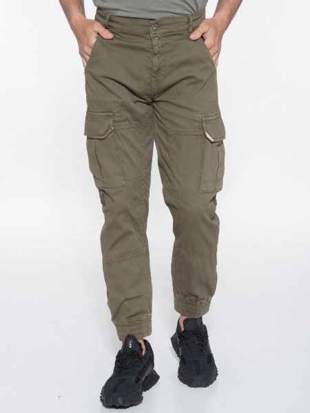 OVER-D Cargo Παντελόνι πικέ OT1S2S2P10 Χακί OVER-D - 10