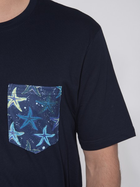 OVER-D T-shirt OE1S2S3T24 Μπλε navy OVER-D - 5