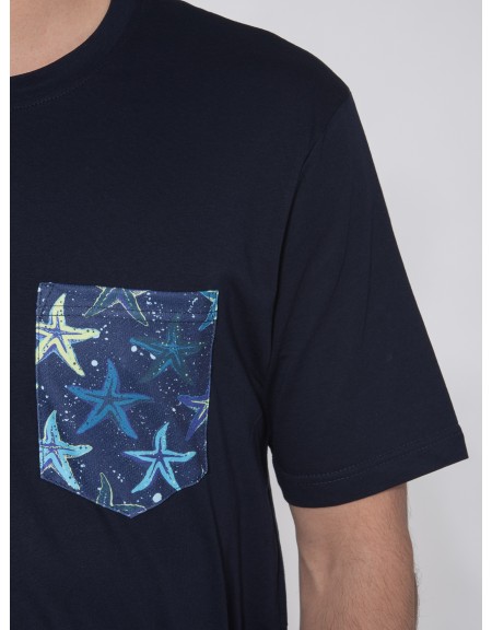 OVER-D T-shirt OE1S2S3T24 Μπλε navy OVER-D - 5