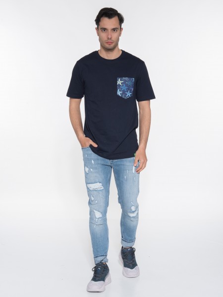 OVER-D T-shirt OE1S2S3T24 Μπλε navy OVER-D - 6