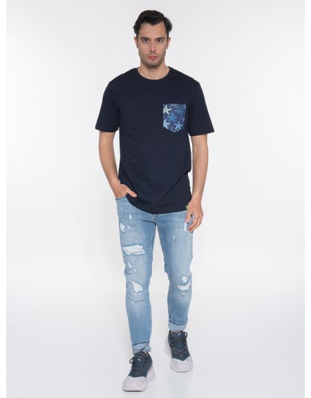 OVER-D T-shirt OE1S2S3T24 Μπλε navy OVER-D - 6