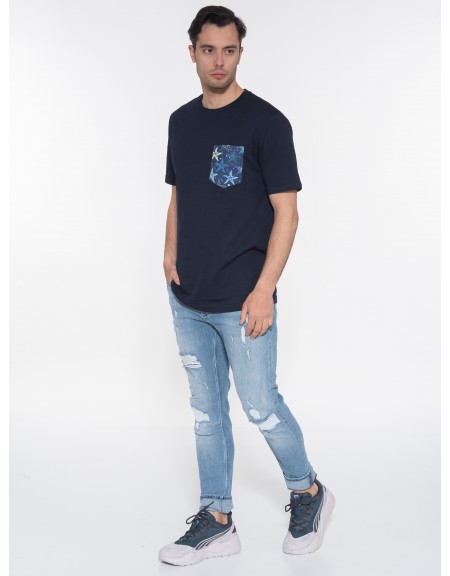 OVER-D T-shirt OE1S2S3T24 Μπλε navy OVER-D - 8