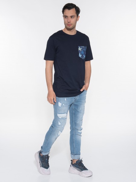 OVER-D T-shirt OE1S2S3T24 Μπλε navy OVER-D - 7