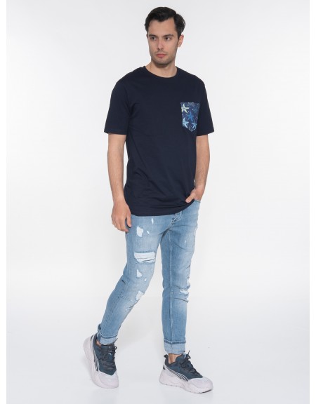 OVER-D T-shirt OE1S2S3T24 Μπλε navy OVER-D - 7