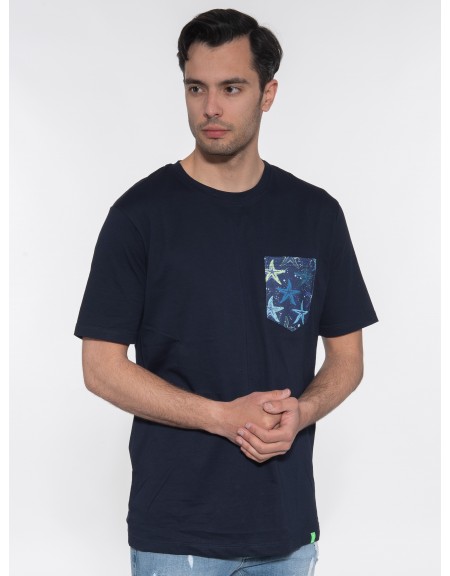OVER-D T-shirt OE1S2S3T24 Μπλε navy OVER-D - 3